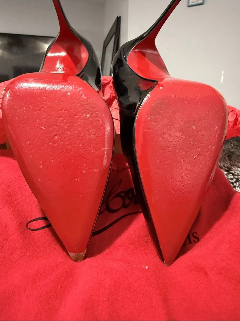 Christian Louboutin red lacquer
